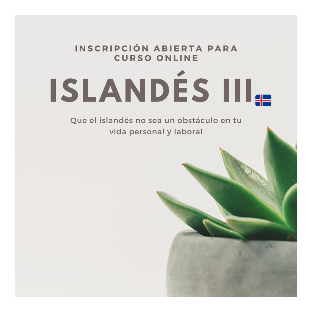 Islandés III: curso de islandés online